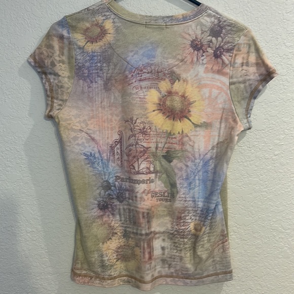 Sunflower tshirt copper bling - Picture 3 of 3